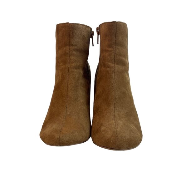 Daily Shoes Women's Brown Suede Bonnie Heeled Booties Sz 10 - Picture 3 of 11